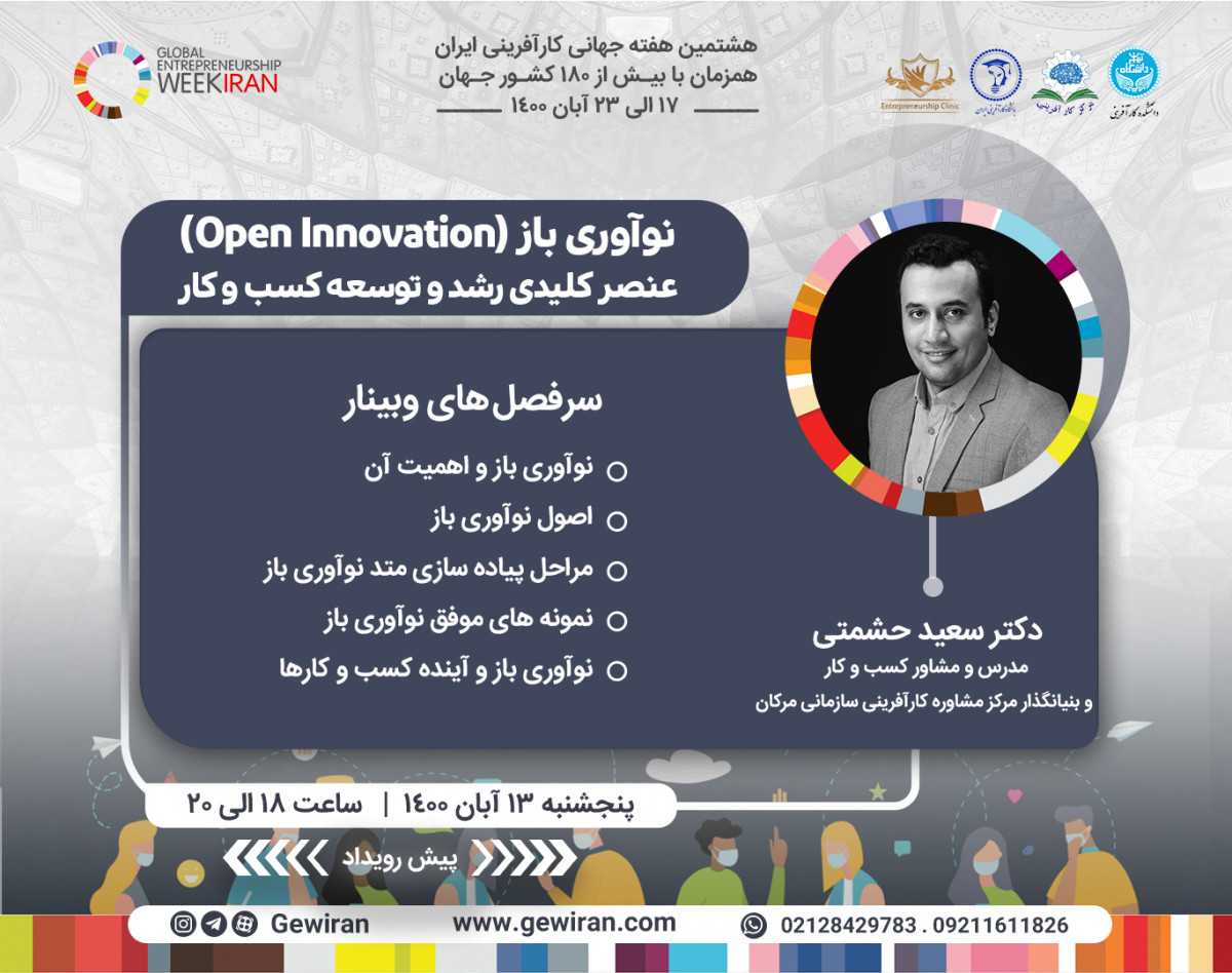 وبينار نوآوري باز (Open Innovation) عنصر کليدي رشد و توسعه کسب و کار